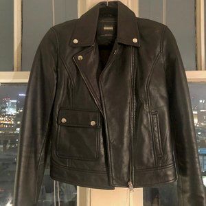 Zara Trafaluc Leather Moto Jacket Size M